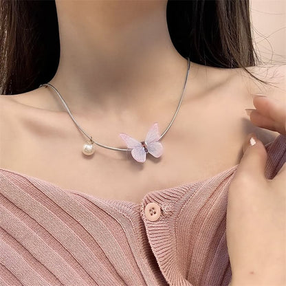 Alloy Butterfly Choker