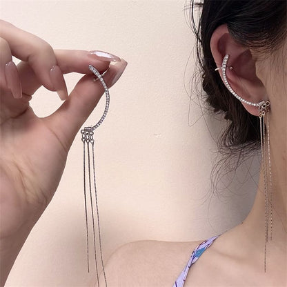 Cuff Rhinestone Ear Fringed