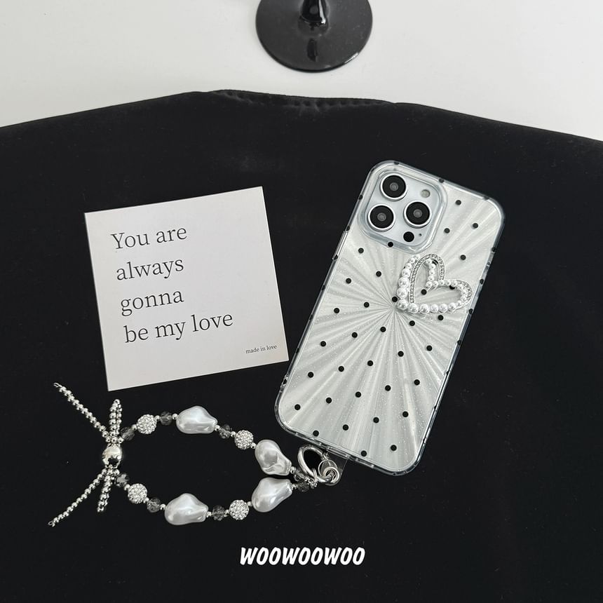 Case Polka Phone Heart Dot