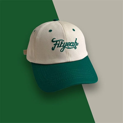 Embroidered Panel Cap Baseball Lettering