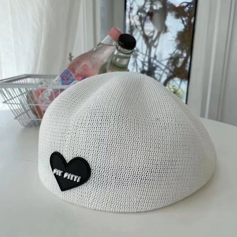 Beret Knit Heart