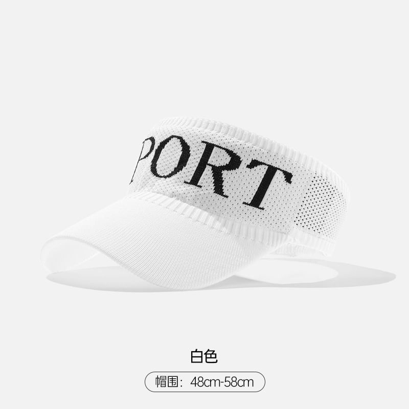 Knit Visor Lettering