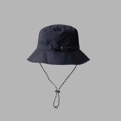Plain Bucket Drawstring Hat