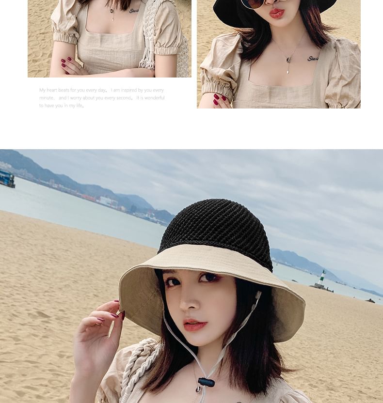 Bucket Panel Bow Hat