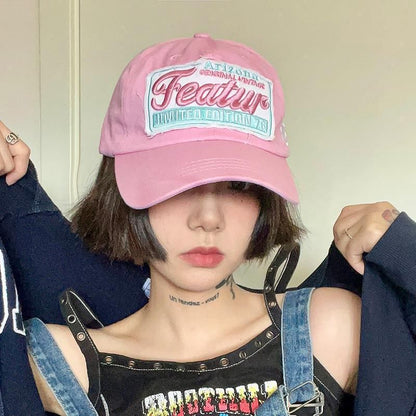 Cap Embroidered Baseball Lettering Applique