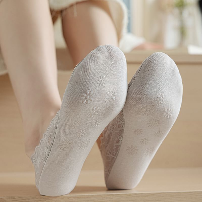 Chaussettes invisibles en dentelle