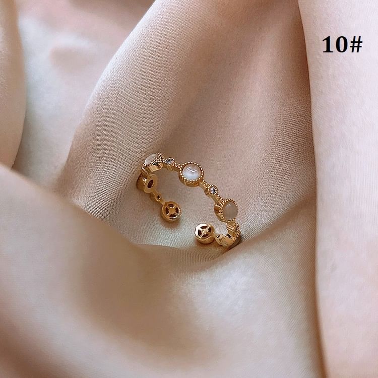 Embellished Ring Designs) Alloy (Various Open