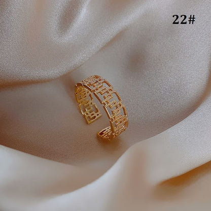 Embellished Ring Designs) Alloy (Various Open