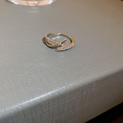 Open Ring Designs) Alloy (Various Rhinestone