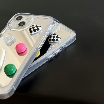 Heart Applique Mirror Phone Case For iPhone 11, 11 Pro Max, 12/12 Pro, 12 Pro Max, 13, 13 Pro, 13 Pro Max, 14, 14 Plus, 14 Pro, 14 Pro Max, 15, 15 Pro, 15 Pro Max