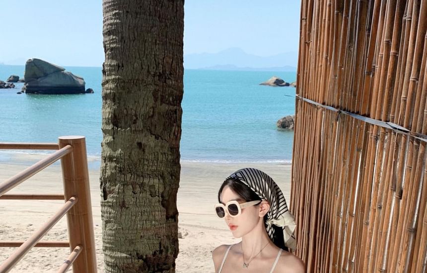 Top + Maxi Ruffle High Skirt Set: Cami Plain Waist Cropped A-Line