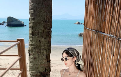 Top + Maxi Ruffle High Skirt Set: Cami Plain Waist Cropped A-Line