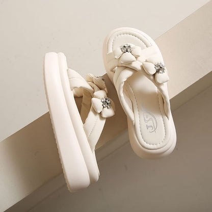 Sandals Slide Flower Platform
