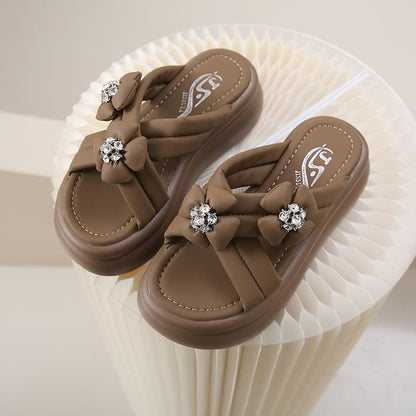 Sandals Slide Flower Platform