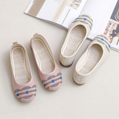 Embroidered Flats Flower