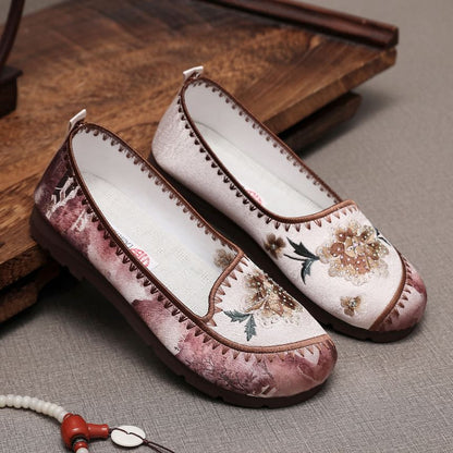 Flats Flower Embroidered