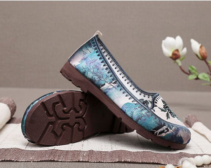 Flats Flower Embroidered