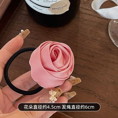 Flower Satin Hair Tie