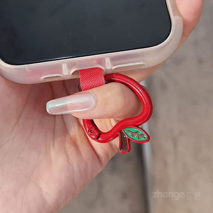Breloque pour téléphone avec clip en alliage d'Apple / cordon / ensemble