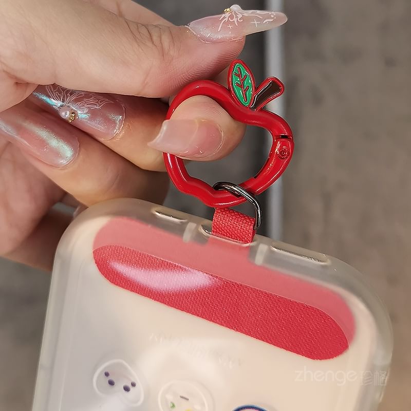 Breloque pour téléphone avec clip en alliage d'Apple / cordon / ensemble