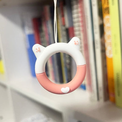 Charm/set de téléphone en silicone en forme de chat