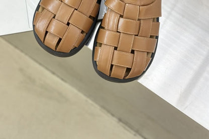 Woven Plain Sandals