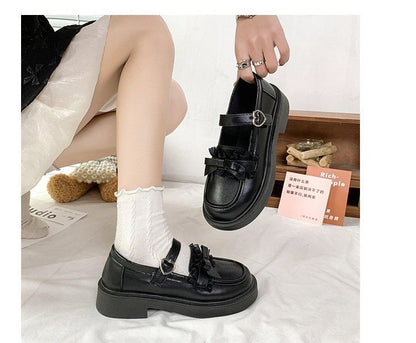 Loafers Bow Platform