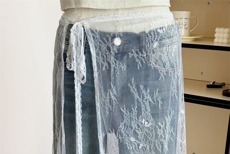 Skirt Apron Half Lace