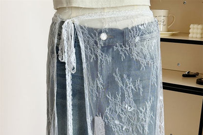Skirt Apron Half Lace
