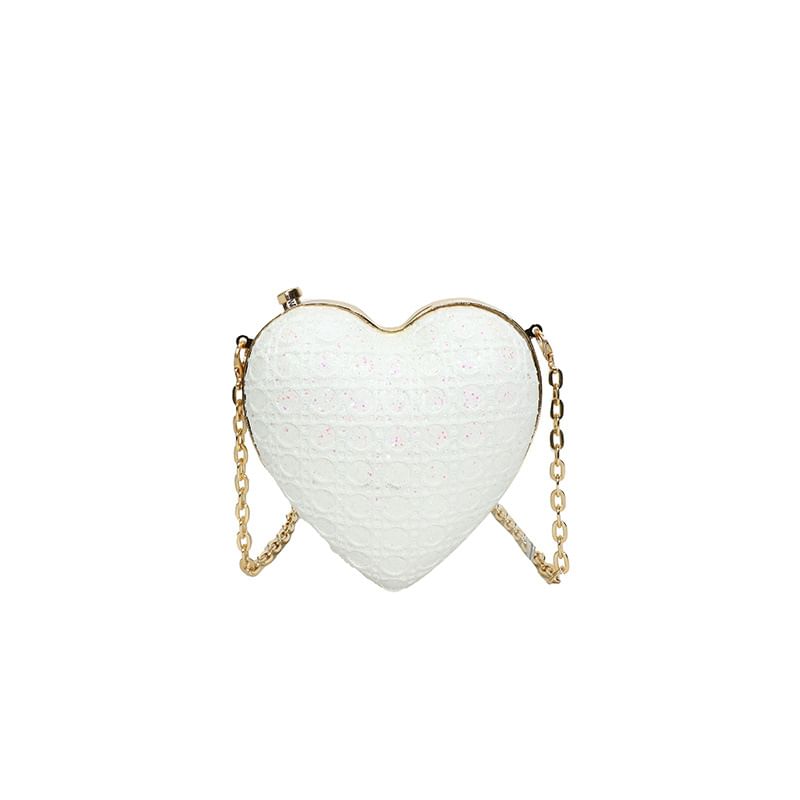 Heart Strap Crossbody Chain Bag