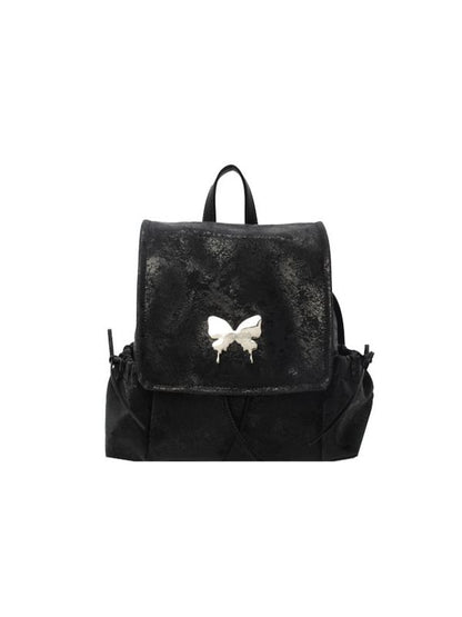 Butterfly Flap Backpack Multi-Pocket Studded
