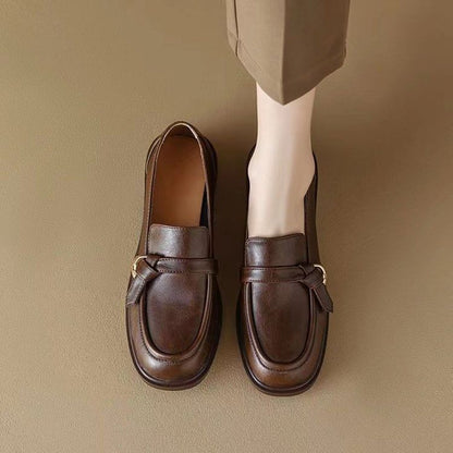 Loafers Plain Faux Leather