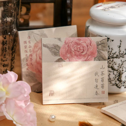 Chinese Characters Print Memo Pad