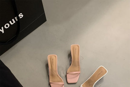 Sandals Block Slide Heel