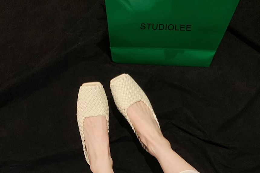 Toe Flats Genuine Leather Peep