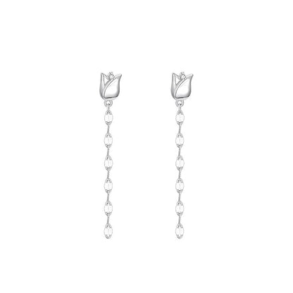 Rose Alloy Dangle Earring