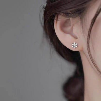 Snowflake Alloy Stud Earring