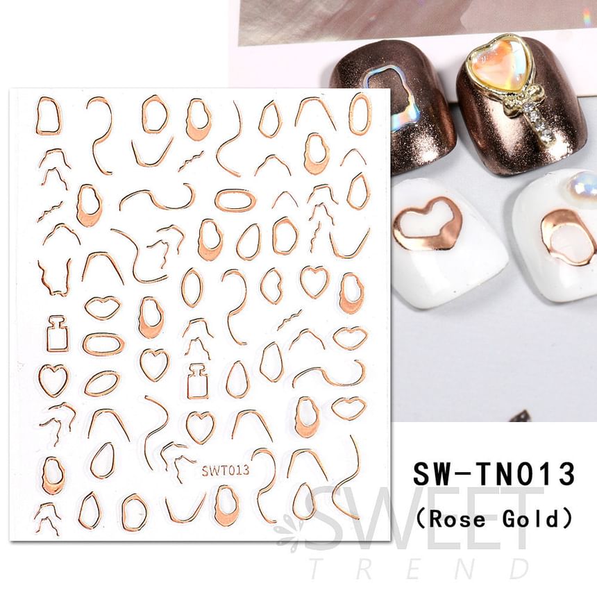 Metallic Nail Art Stickers