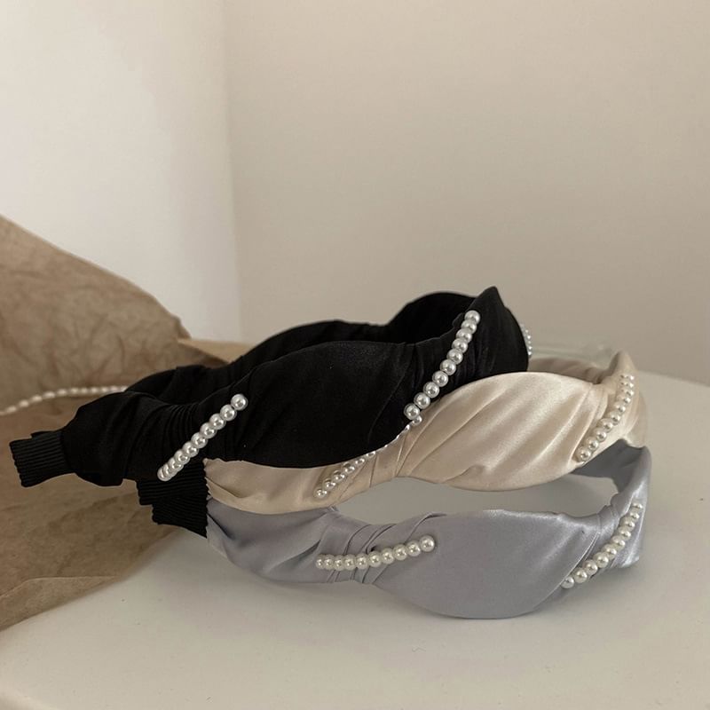 Faux Pearl Hair Band