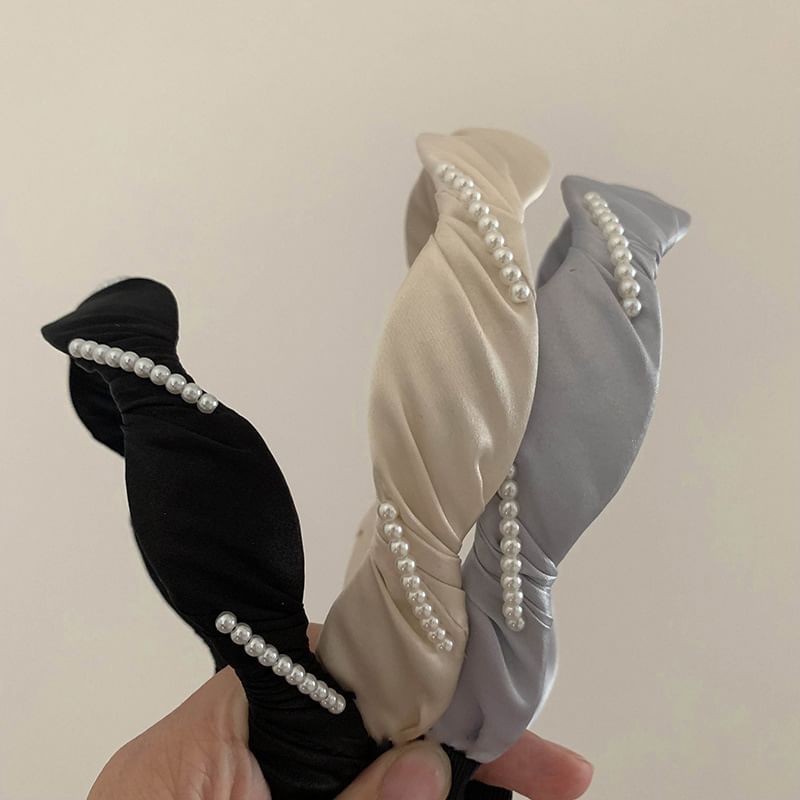 Faux Pearl Hair Band