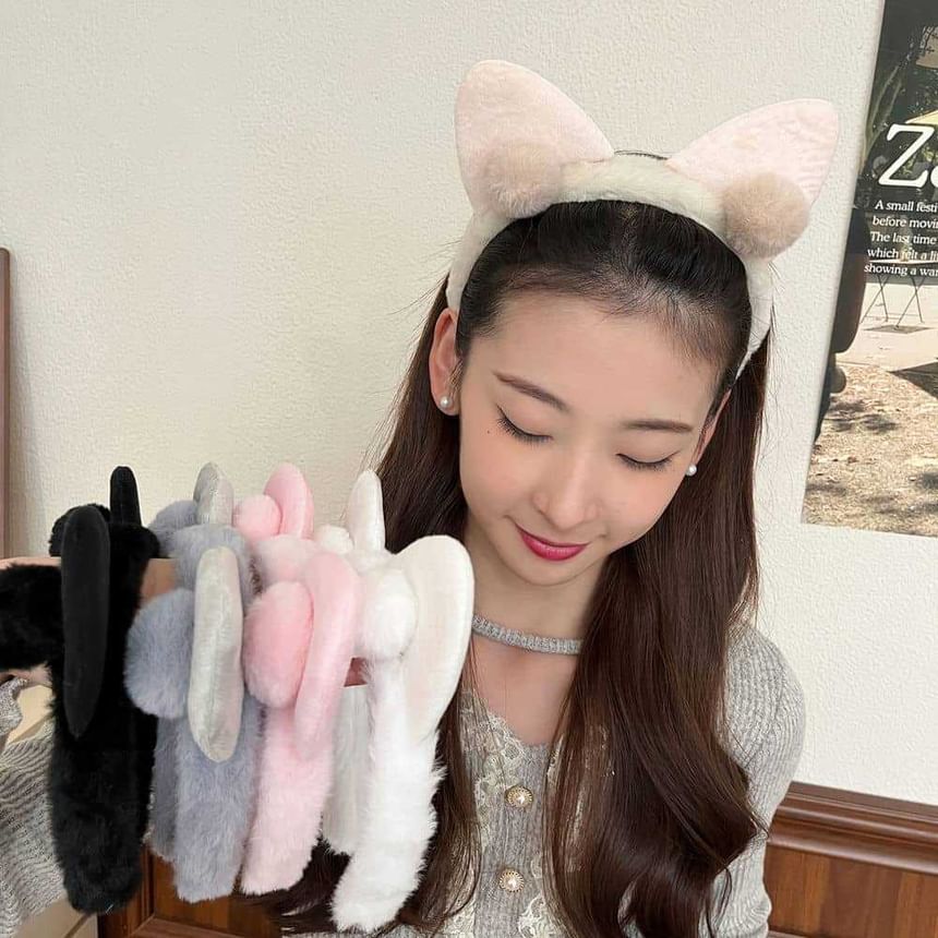 Face Headband Ear Wash Hair Band Cat