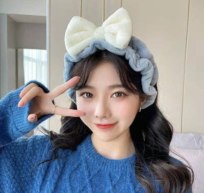 Face Bow Headband Ruffle Wash