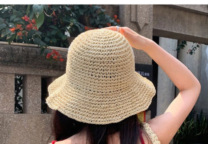 Heart Applique Straw Hat
