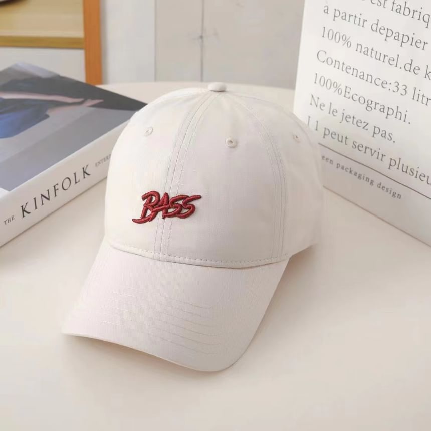 Cap Baseball Embroidered Lettering