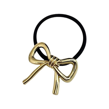 Bow Alloy Hair Tie