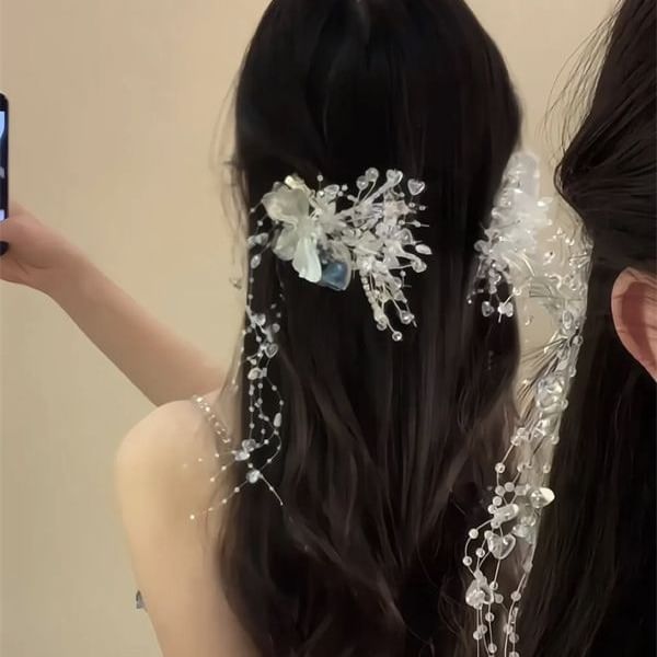 Butterfly Bead Hair Clip