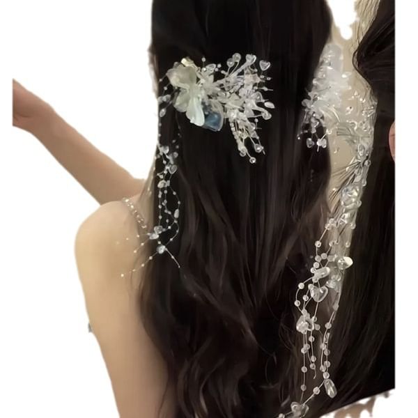 Butterfly Bead Hair Clip