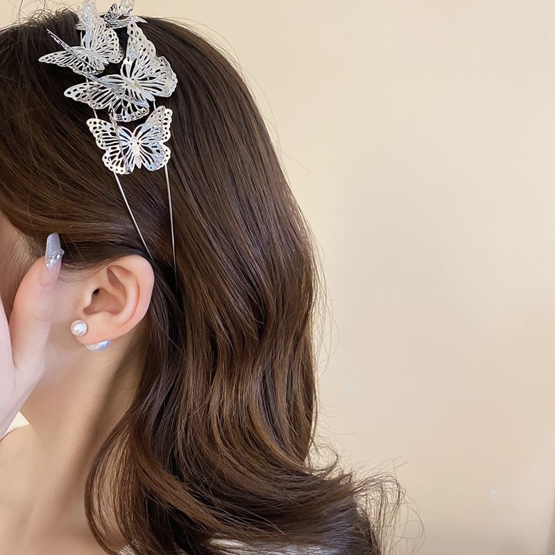 Headband Alloy Butterfly