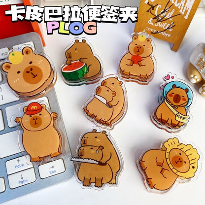 Capybara Plastic Binder Clip