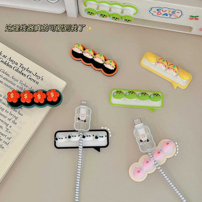 Cartoon Silicone Adhesive Cable Organizer